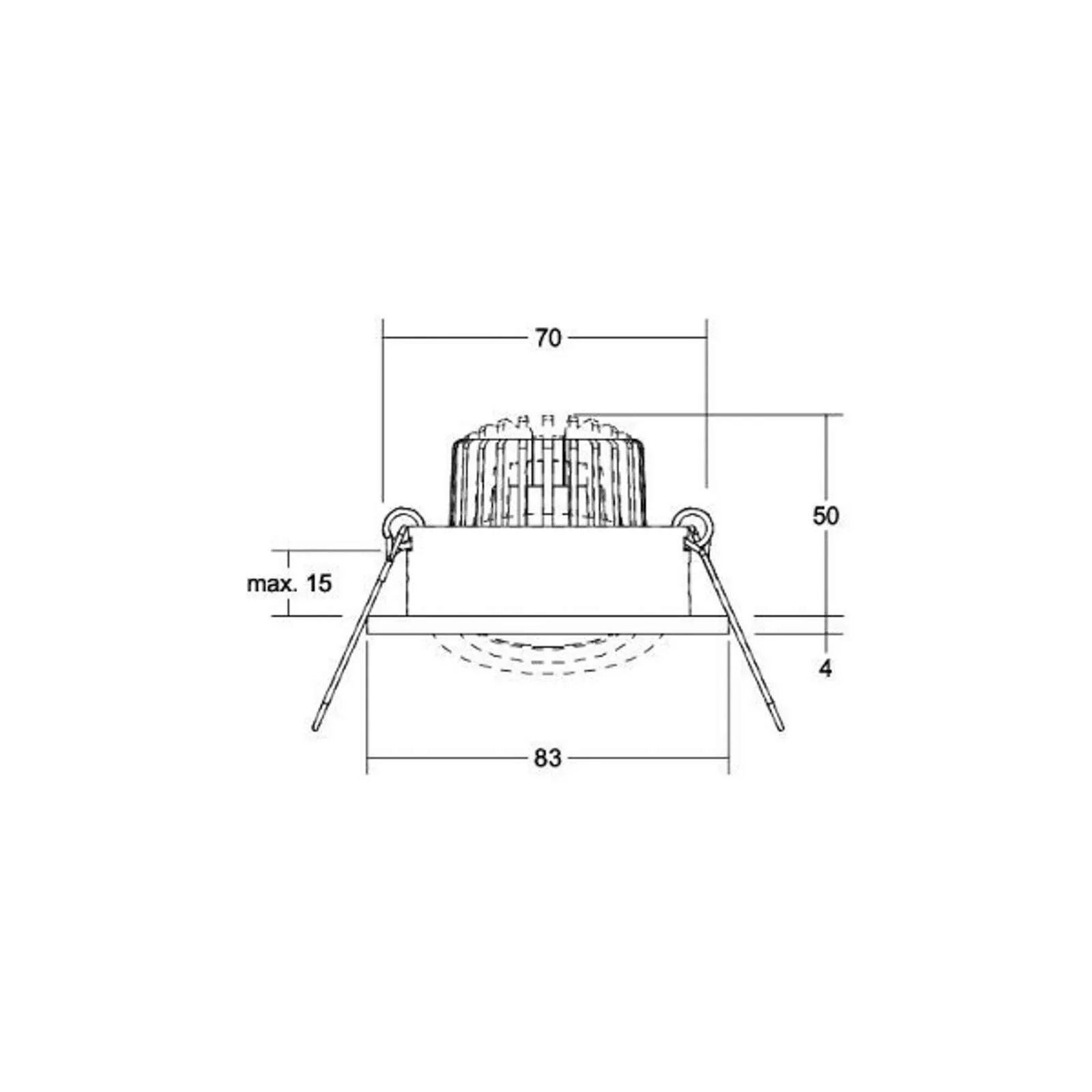 BRUMBERG LED-Einbaustrahler Berrie-R, RC-dimmbar, nickel günstig online kaufen