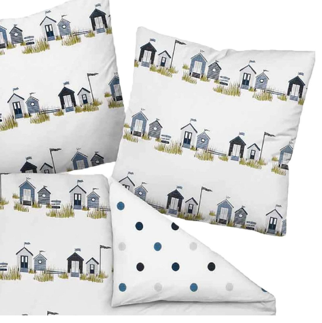 Janine Bettwäsche mako satin 135x200 maritime günstig online kaufen