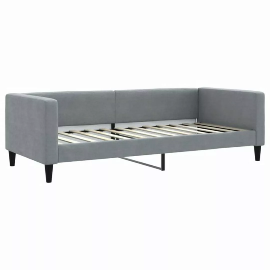 vidaXL Gästebett Tagesbett Hellgrau 90x200 cm Stoff Gästebett Gästecouch Gä günstig online kaufen