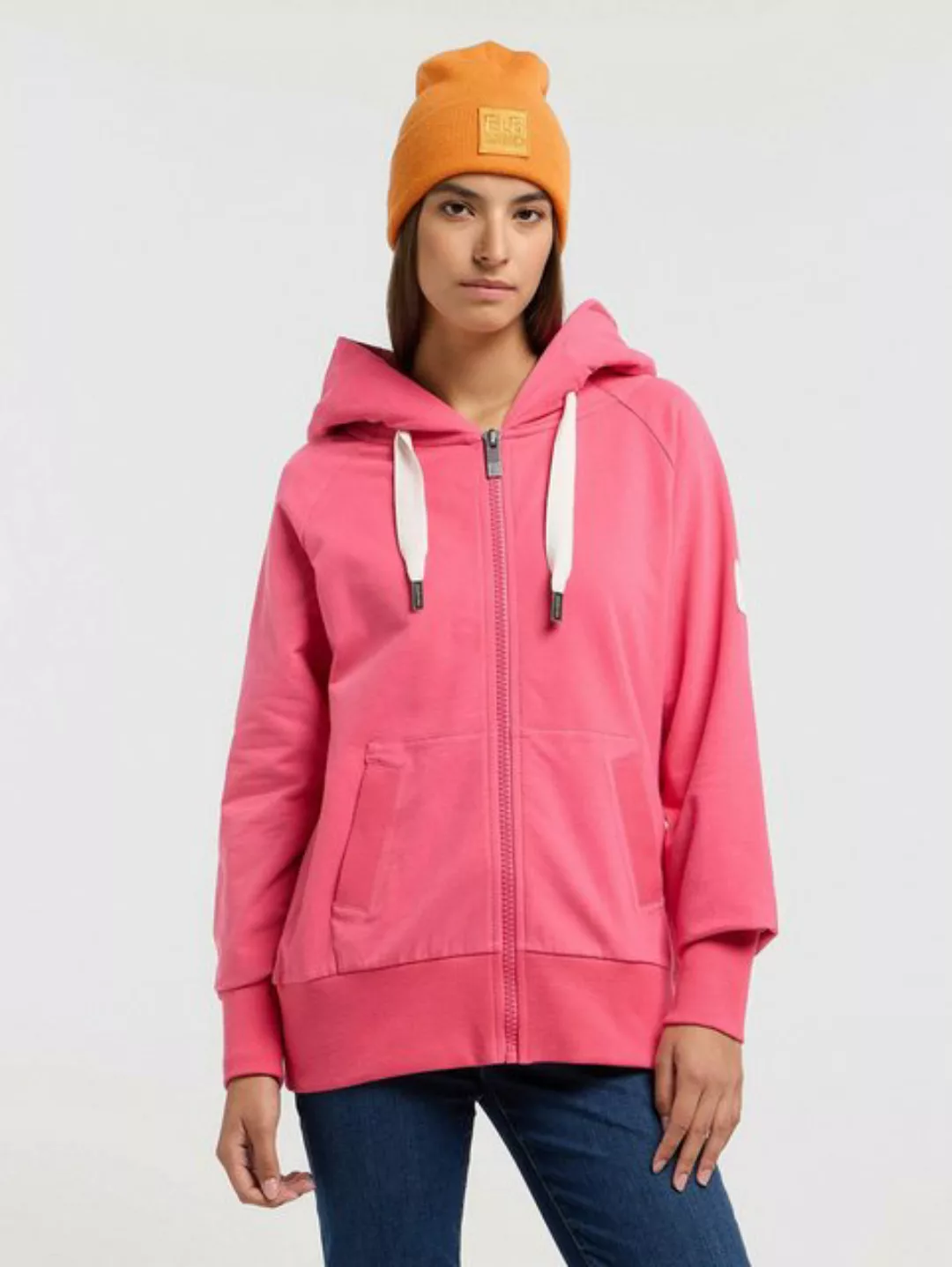 Elbsand Sweatjacke Hoodie Kelda Pink Yarrow günstig online kaufen