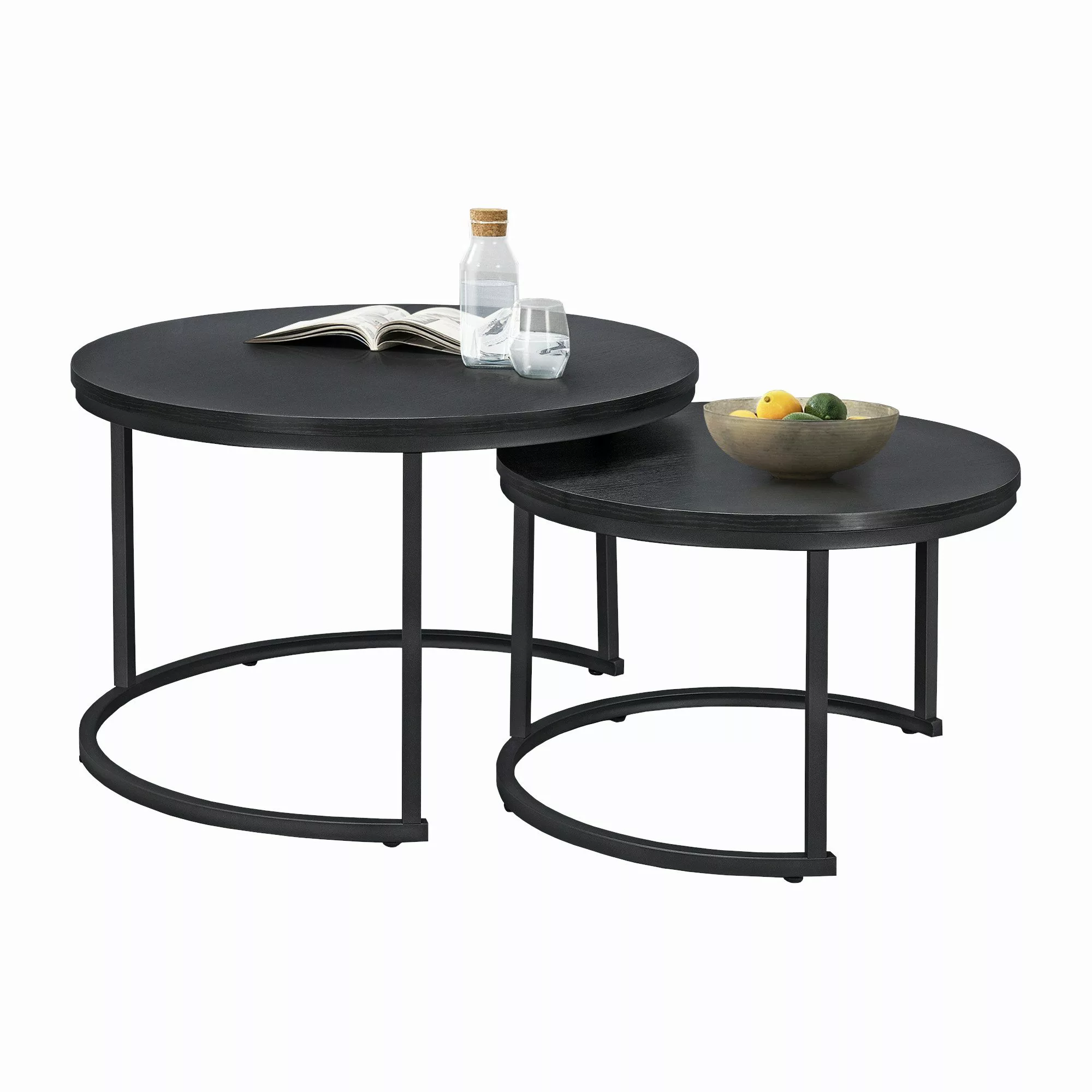 en.casa Couchtisch, »Christchurch« 2er Set rund günstig online kaufen