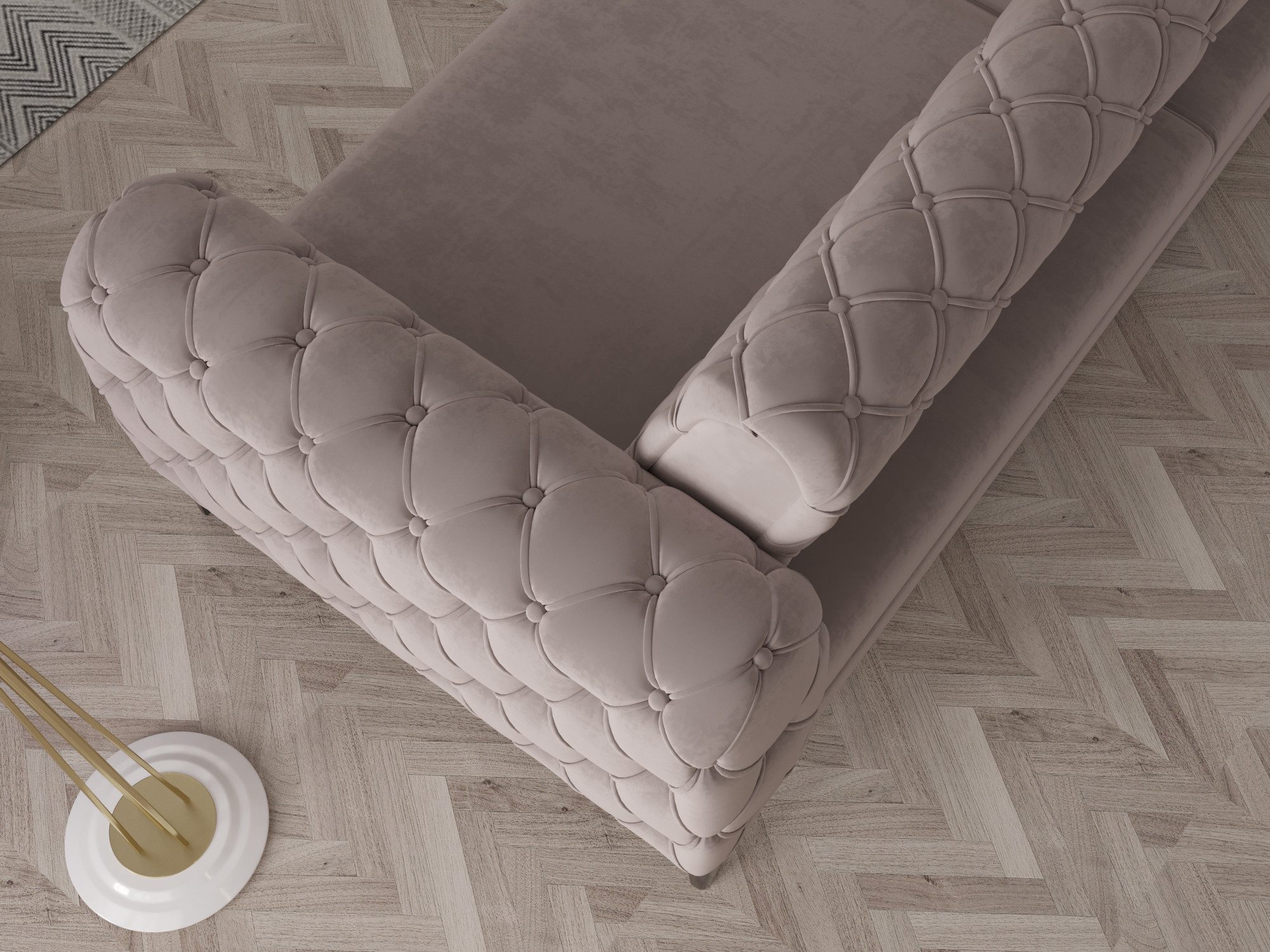 Möbeldreams Chesterfield-Sofa Sofa-Set Arizona Chesterfield Schlaffunktion günstig online kaufen