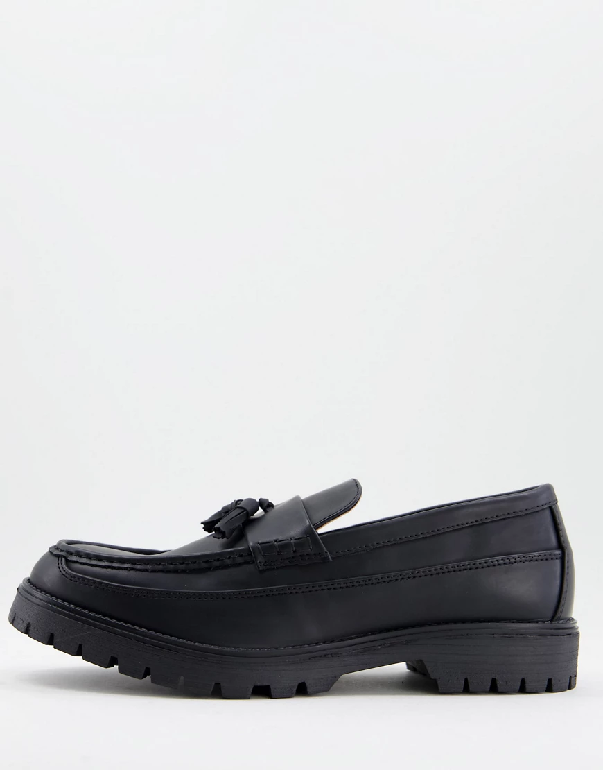 River Island – Loafer in Schwarz mit dicker Sohle günstig online kaufen