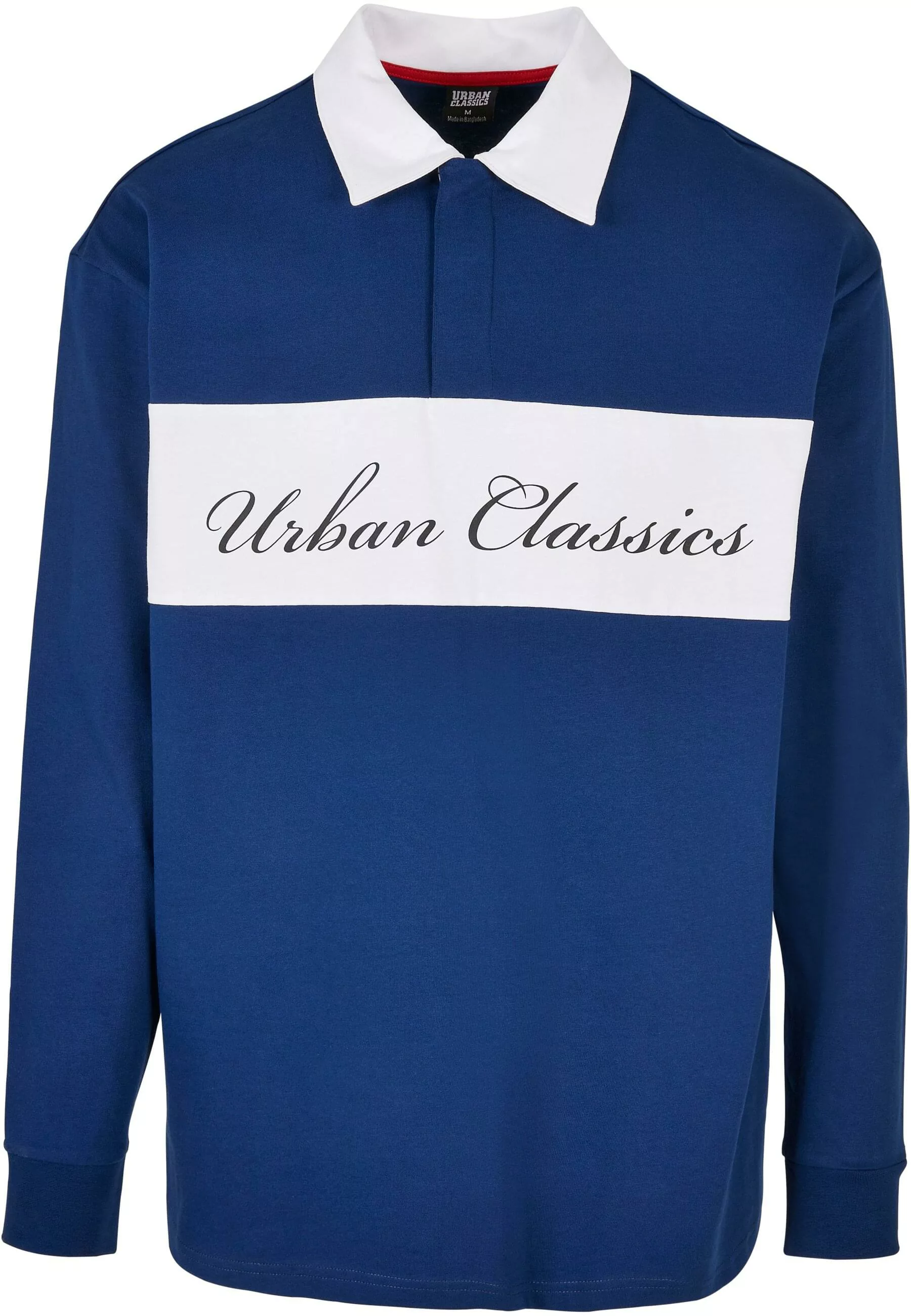 URBAN CLASSICS Longsleeve "Urban Classics Herren Oversized Rugby Longsleeve günstig online kaufen