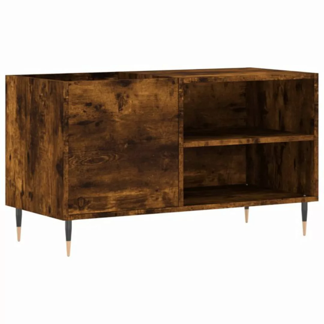 vidaXL Beistellschrank Plattenschrank Räuchereiche 85x38x48 cm Holzwerkstof günstig online kaufen