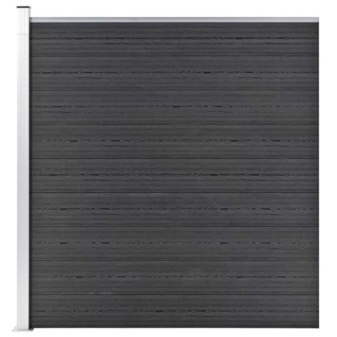 Gartenzaun Wpc 180×186 Cm Grau günstig online kaufen