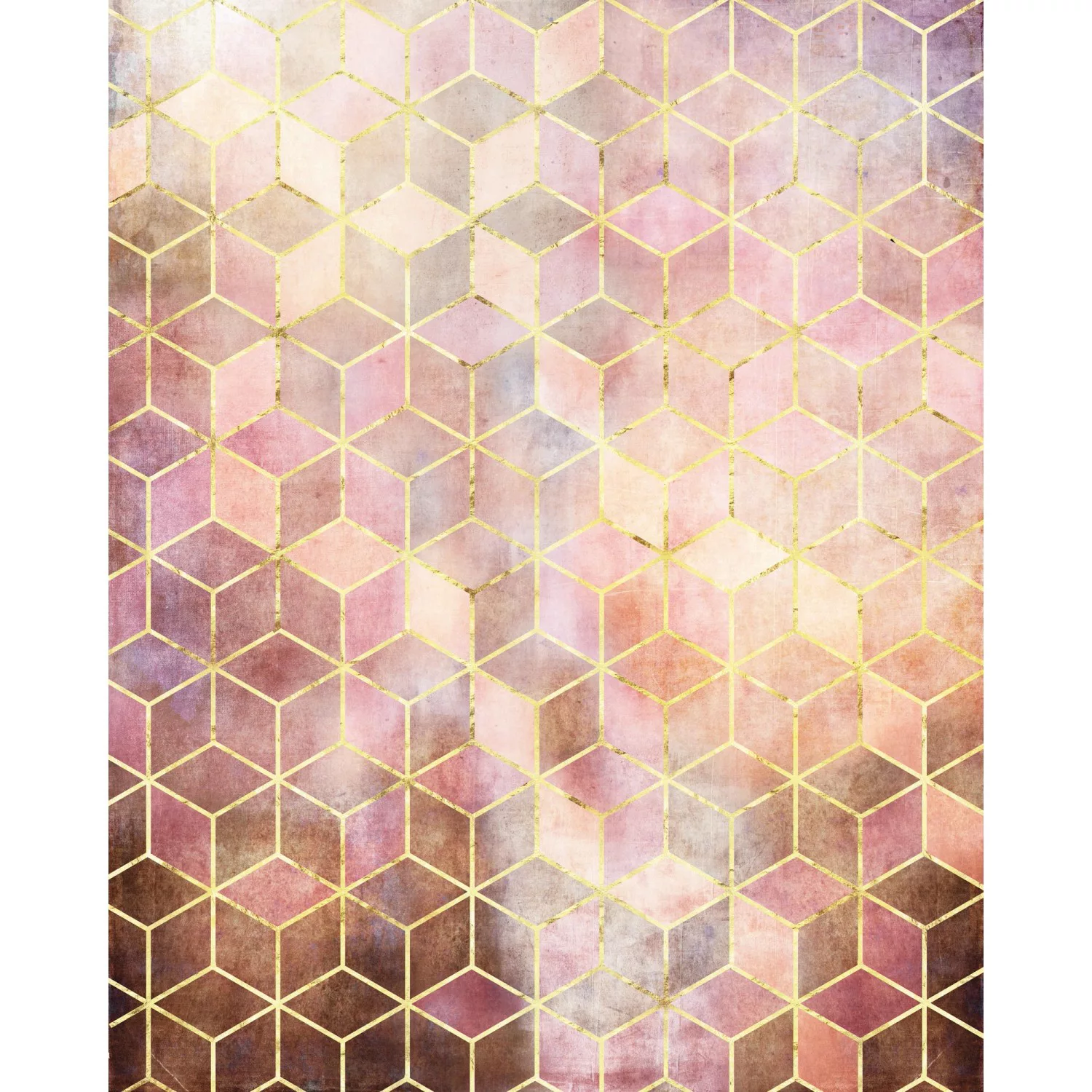Komar Vliestapete »Mosaik Rosso«, 200x250 cm (Breite x Höhe), Vliestapete, günstig online kaufen