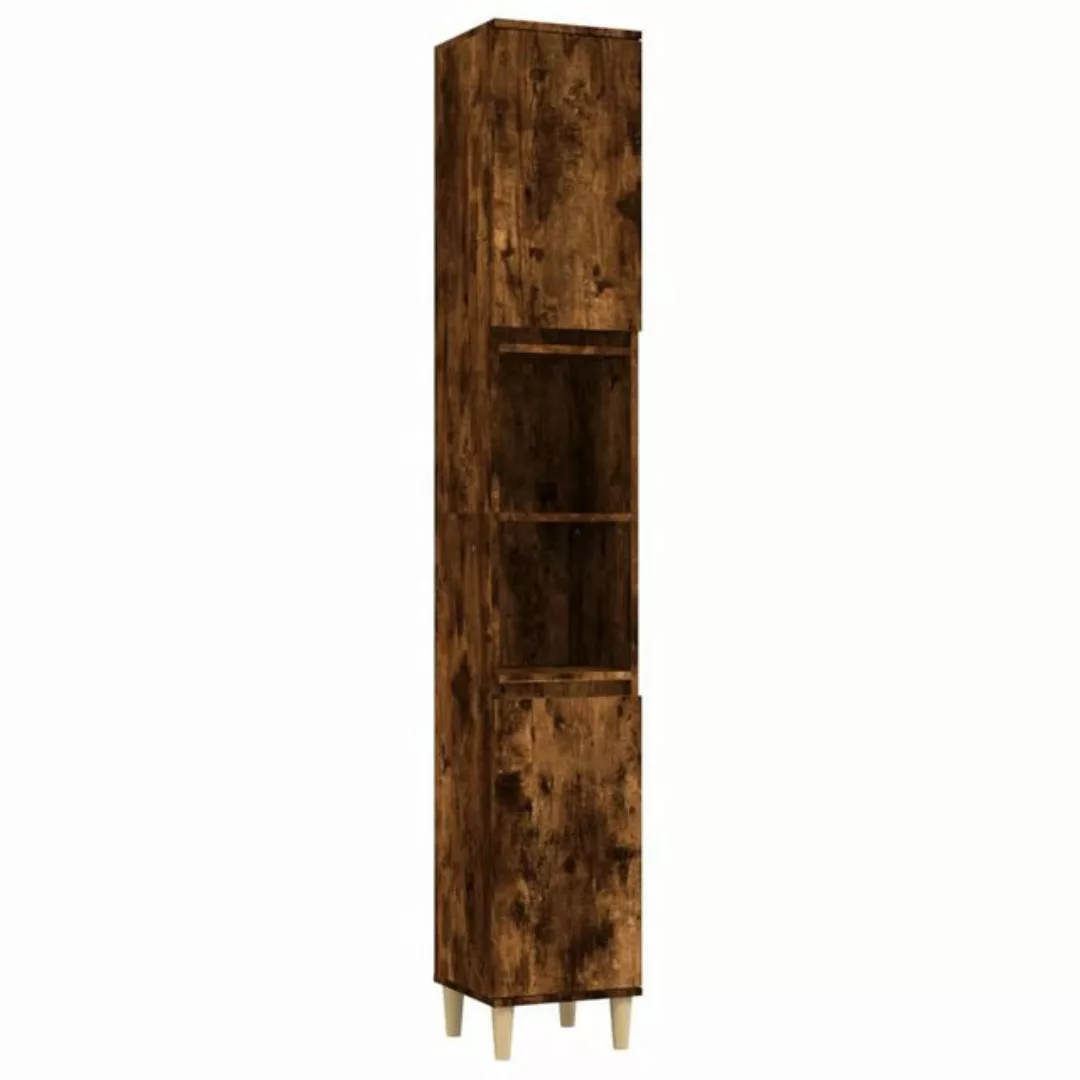 Vidaxl Badschrank Räuchereiche 30x30x190 Cm Holzwerkstoff günstig online kaufen