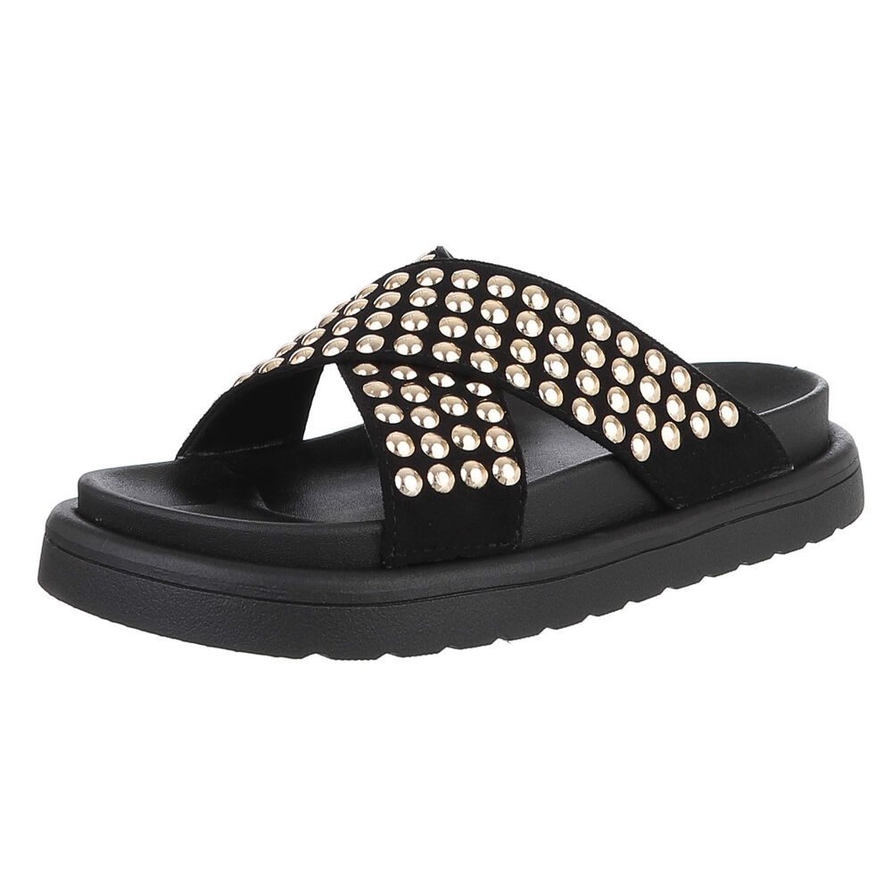 Ital-Design Stylische Damen-Sandalen mit Nieten für günstig online kaufen
