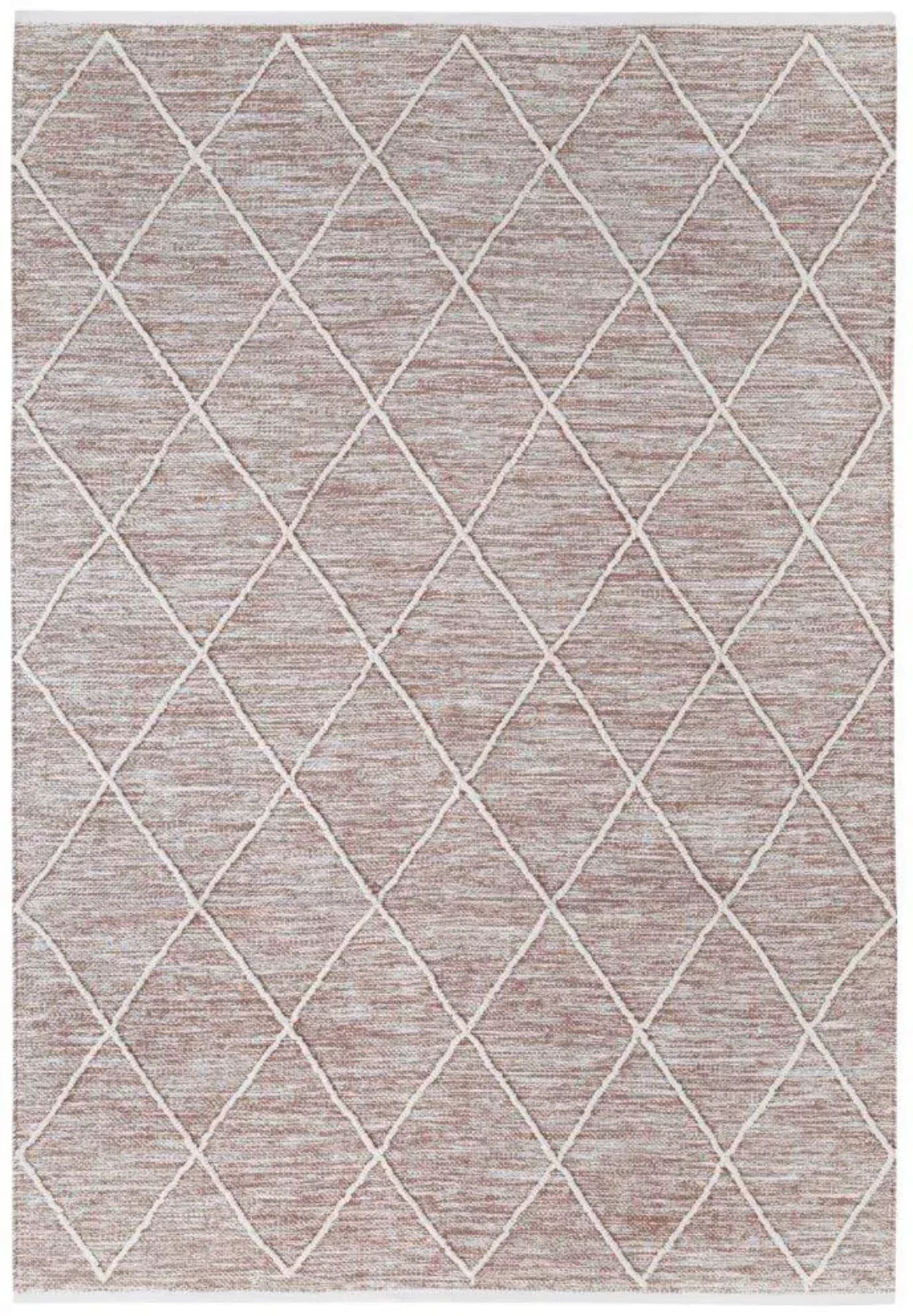 my home Teppich »Pamplona«, rechteckig, Handweb-Teppich, Rauten-Motiv, hand günstig online kaufen
