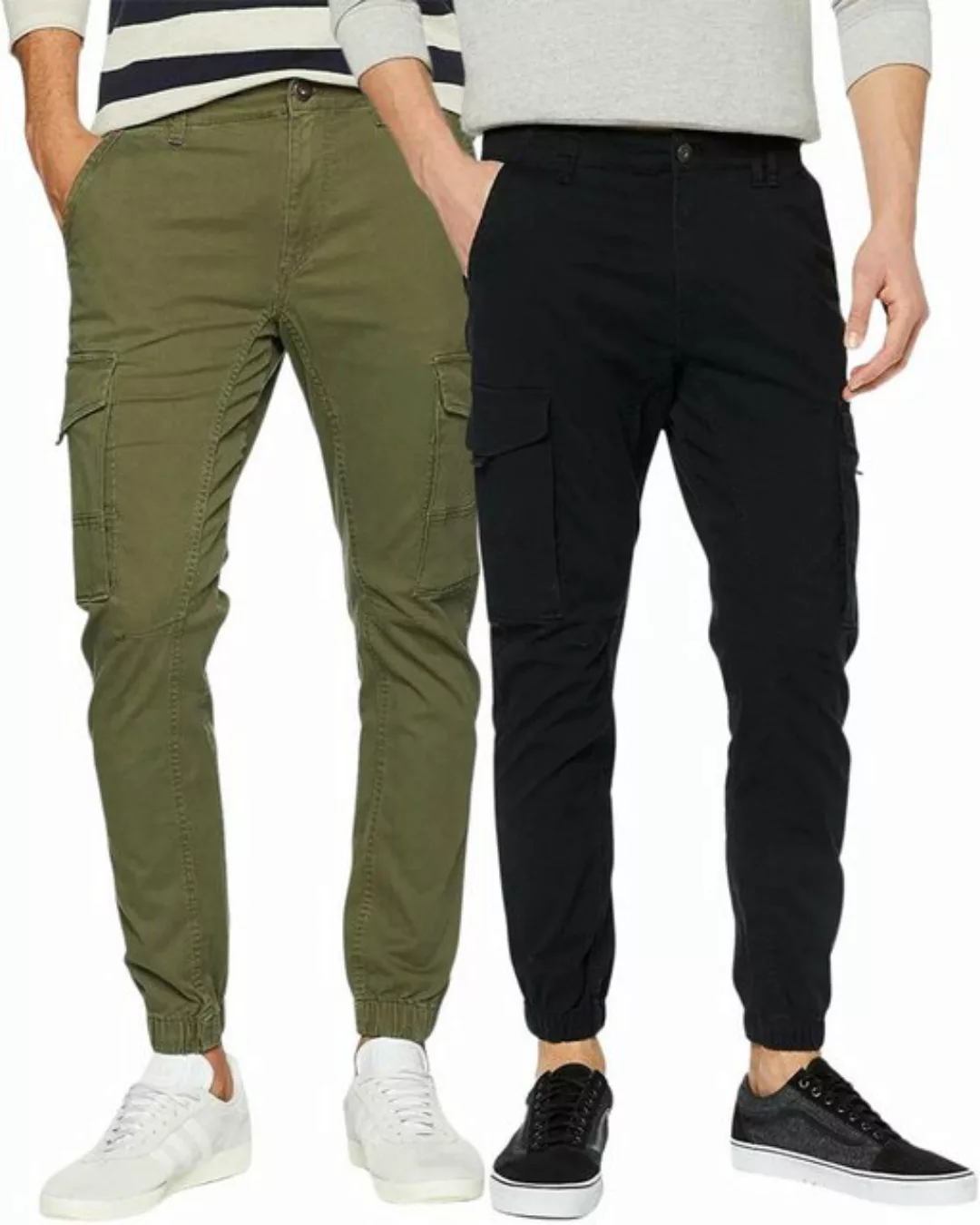 Jack & Jones Cargohose Basic Unifarben Hose im Doppelpack günstig online kaufen