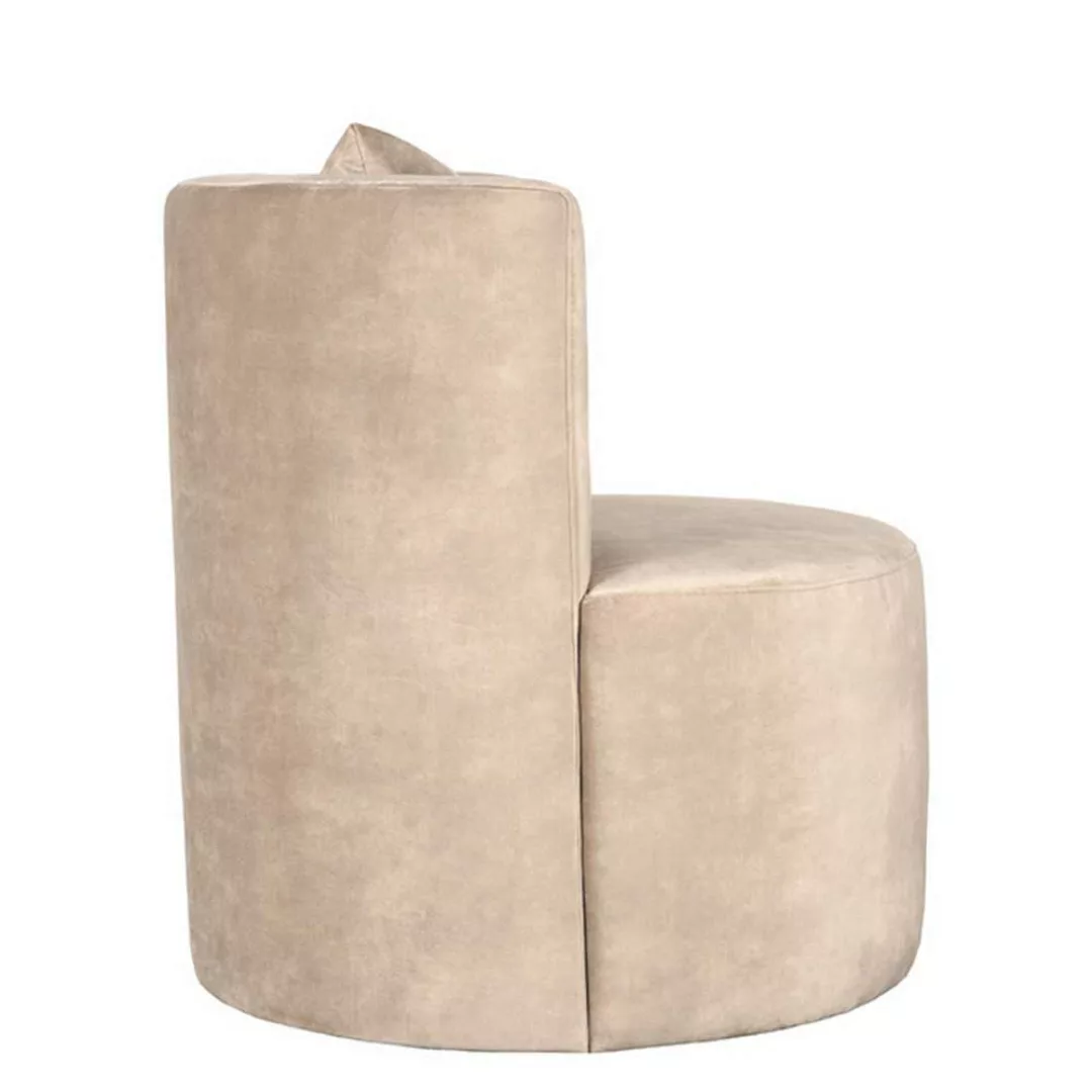 Sessel in Beige Velours günstig online kaufen