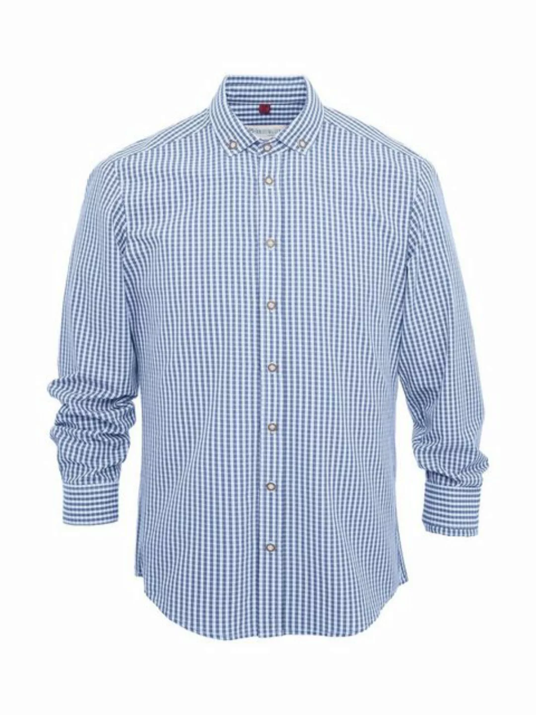 Trachtenglück Trachtenhemd Hemd DETMOLD hellblau (Slim Fit) günstig online kaufen