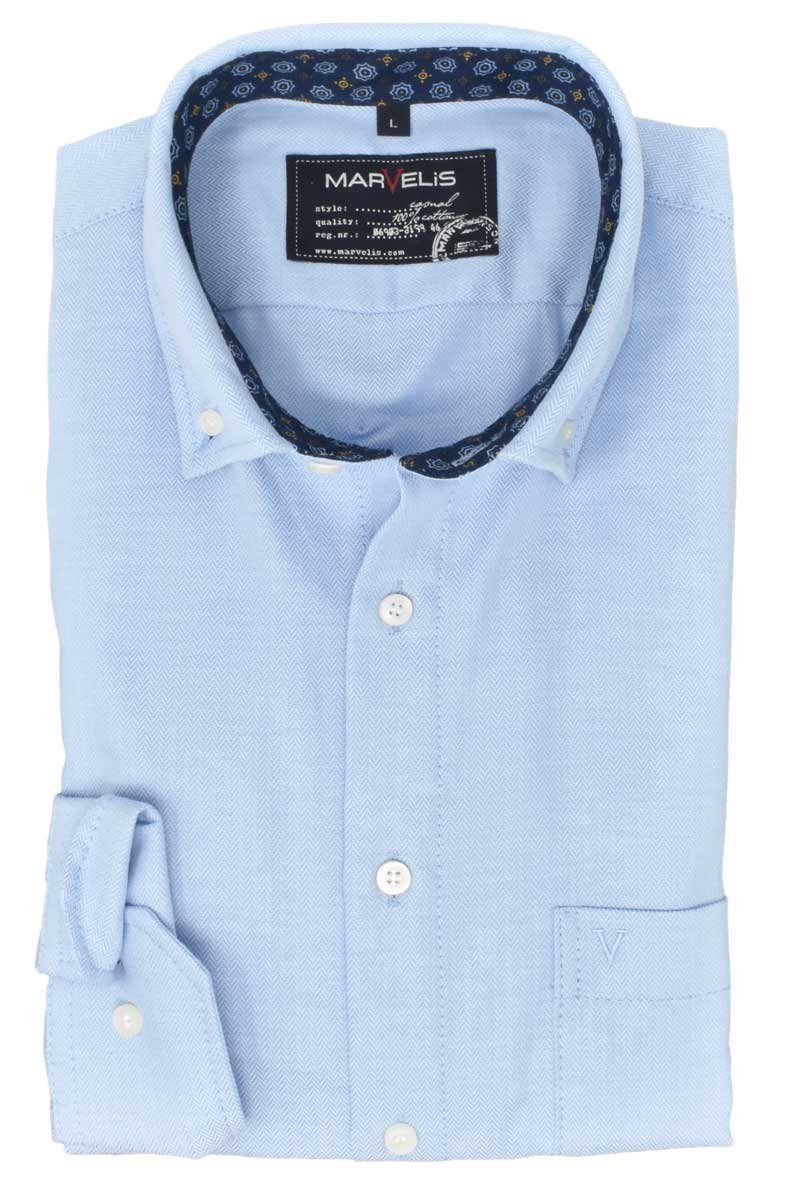 MARVELIS Langarmhemd CASUAL FIT - Freizeithemd günstig online kaufen