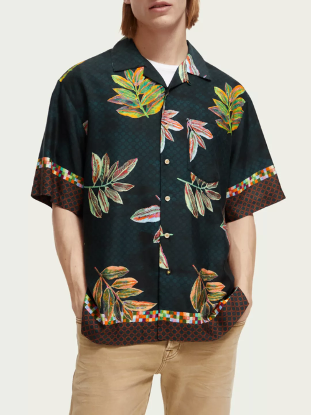 Maison Scotch Regular fit printed camp shirt günstig online kaufen