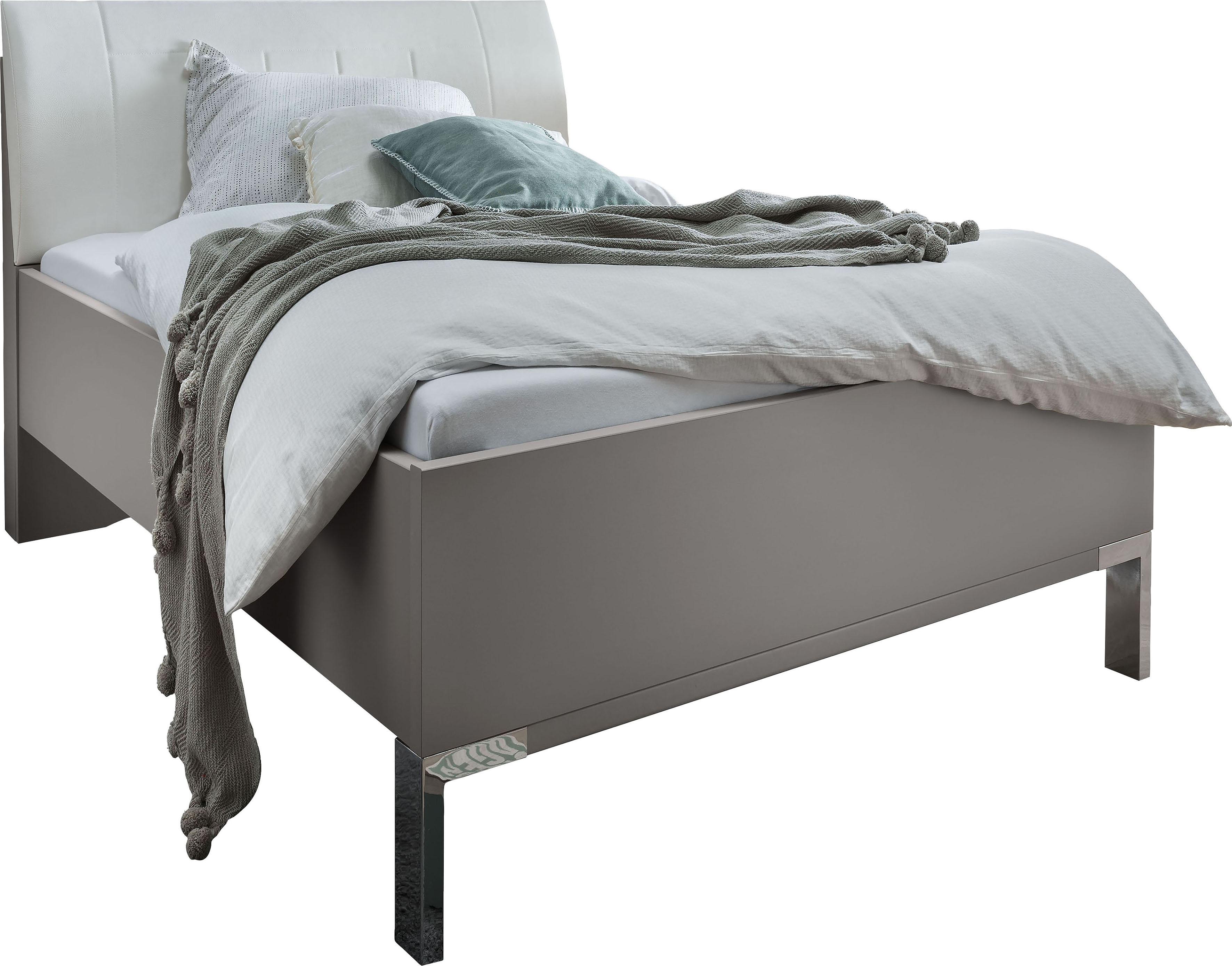 WIEMANN Futonbett "Monaco, Bettgestell, Bettrahmen, komfortables Polsterkop günstig online kaufen