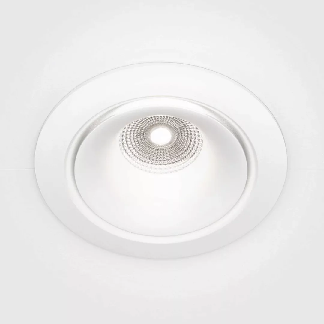 LED Deckeneinbaustrahler Yin in Weiß 12W 920lm 4000K dimmbar günstig online kaufen
