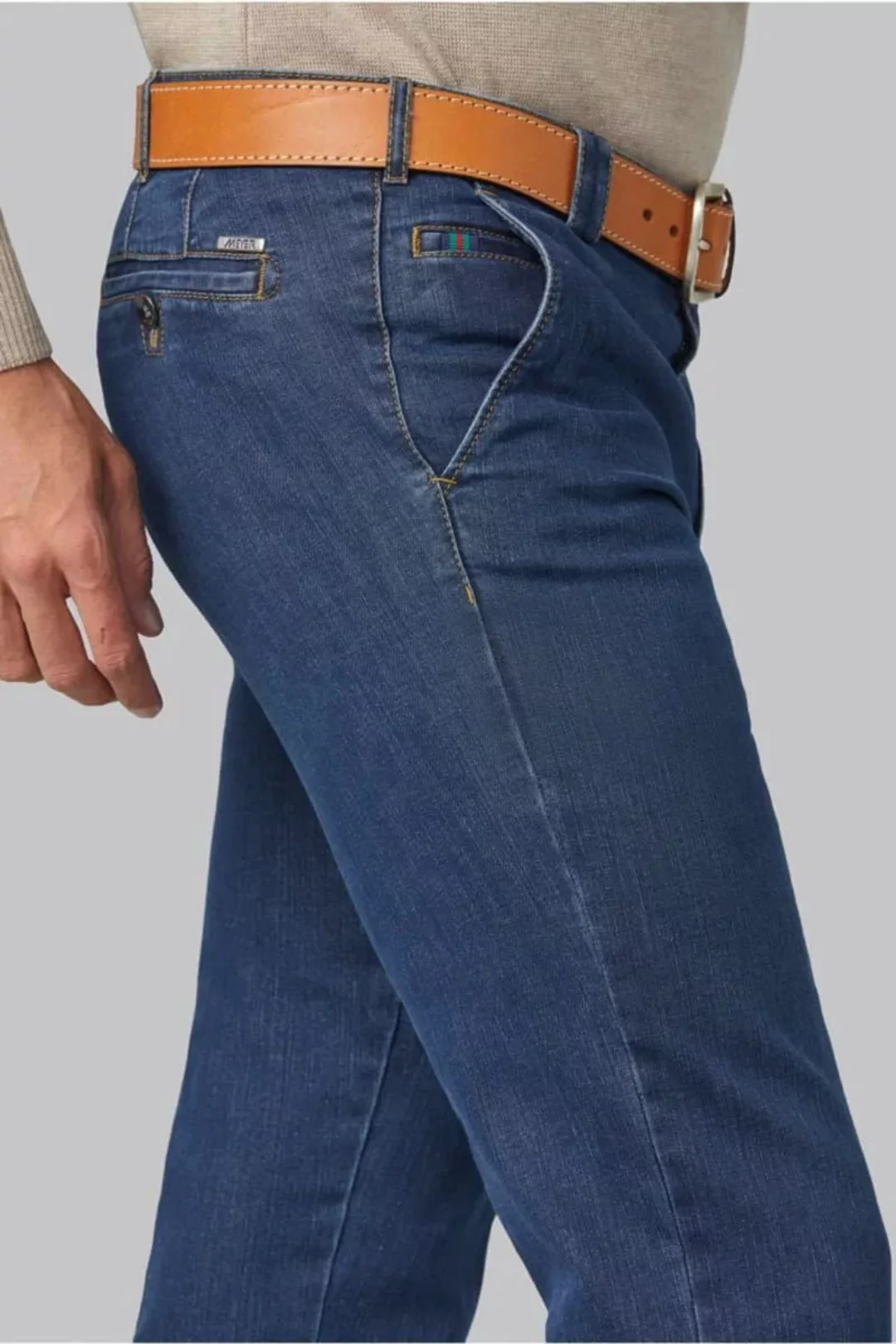 Meyer Hose Roma Jeans Dunkelblau - Größe 46 günstig online kaufen