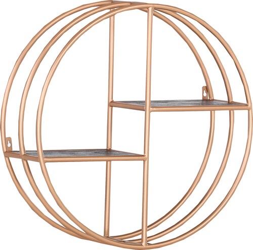 Wandregal  Fence ¦ gold ¦ Maße (cm): T: 24.0  Ø: 70 Regale > Wandregale - H günstig online kaufen