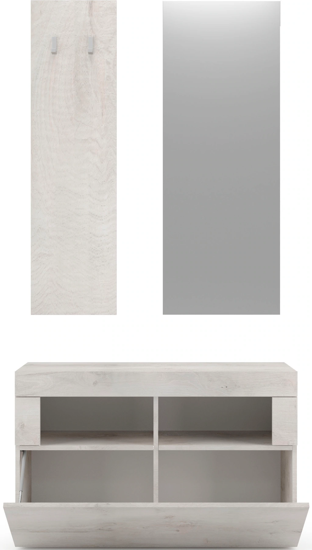 INOSIGN Garderoben-Set "Basic 3tlg. Breite 91 cm, Höhe 187 cm, Wandgarderob günstig online kaufen