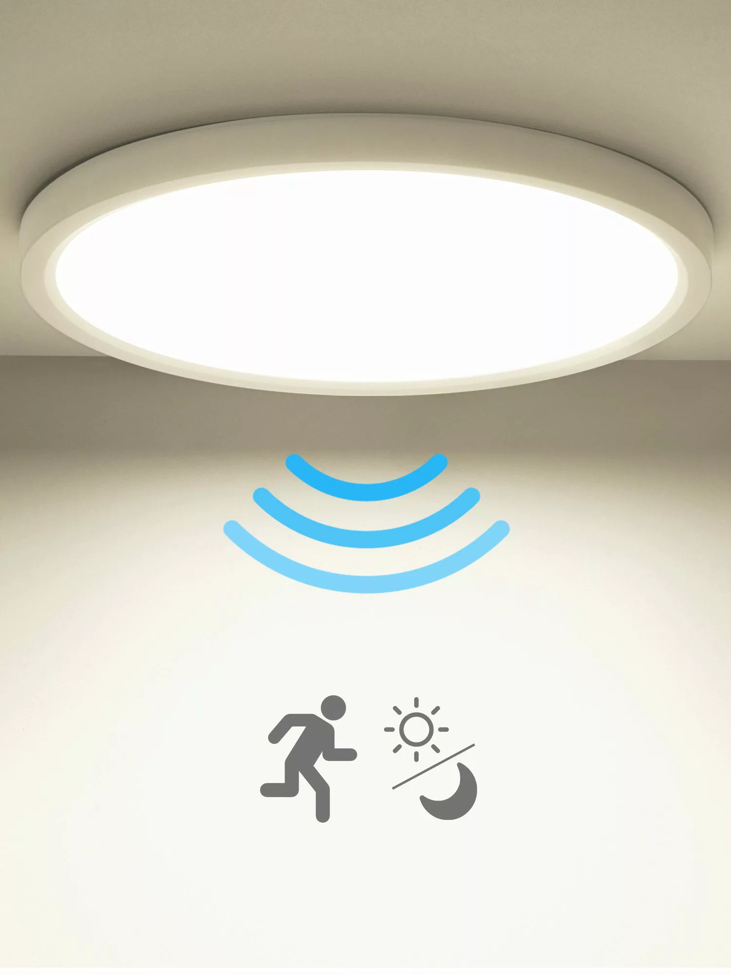 Oraymin LED Deckenleuchte mit Bewegungsmelder Weiß günstig online kaufen