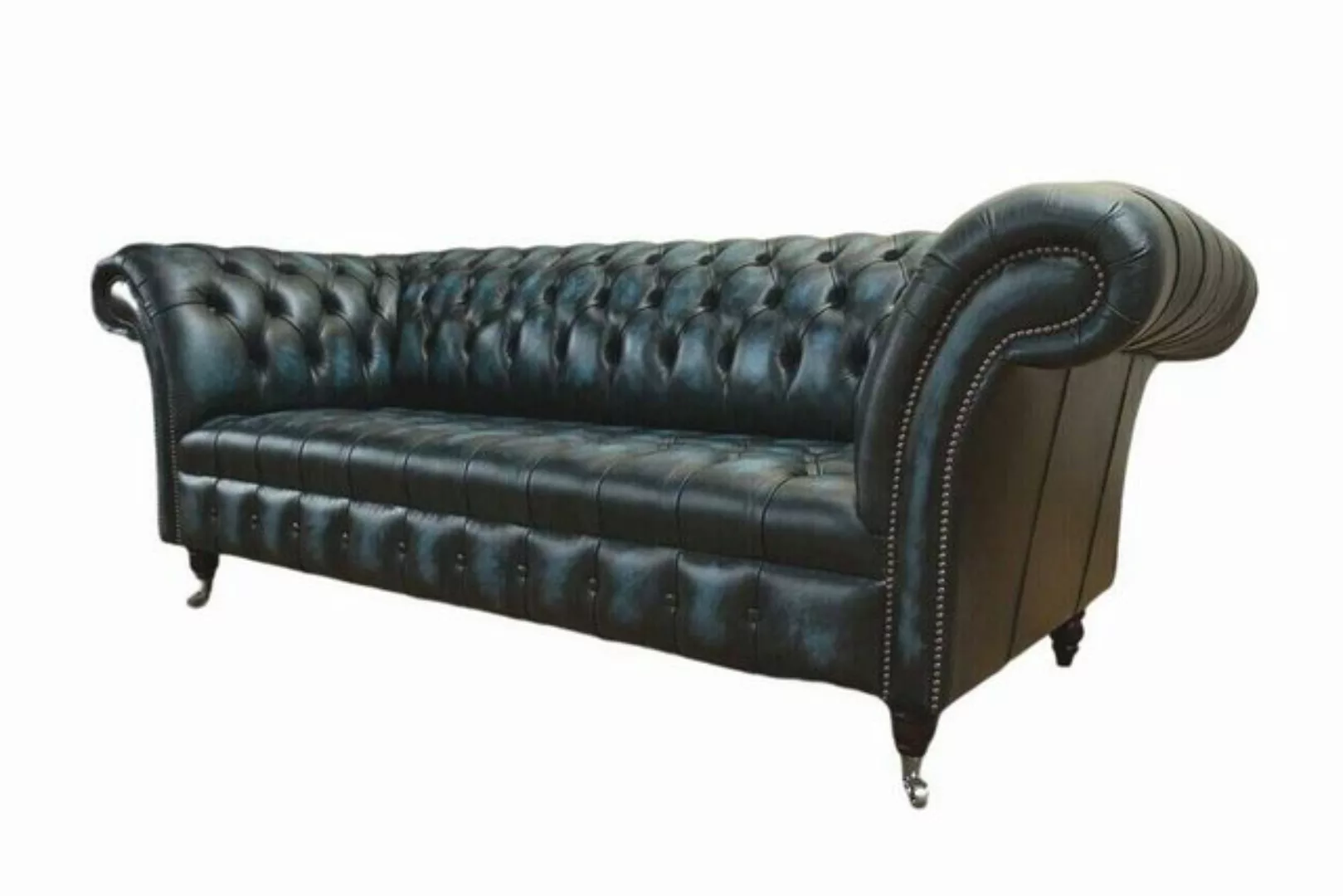 JVmoebel Chesterfield-Sofa, Sofa Chesterfield Echtleder Wohnzimmer Klassisc günstig online kaufen