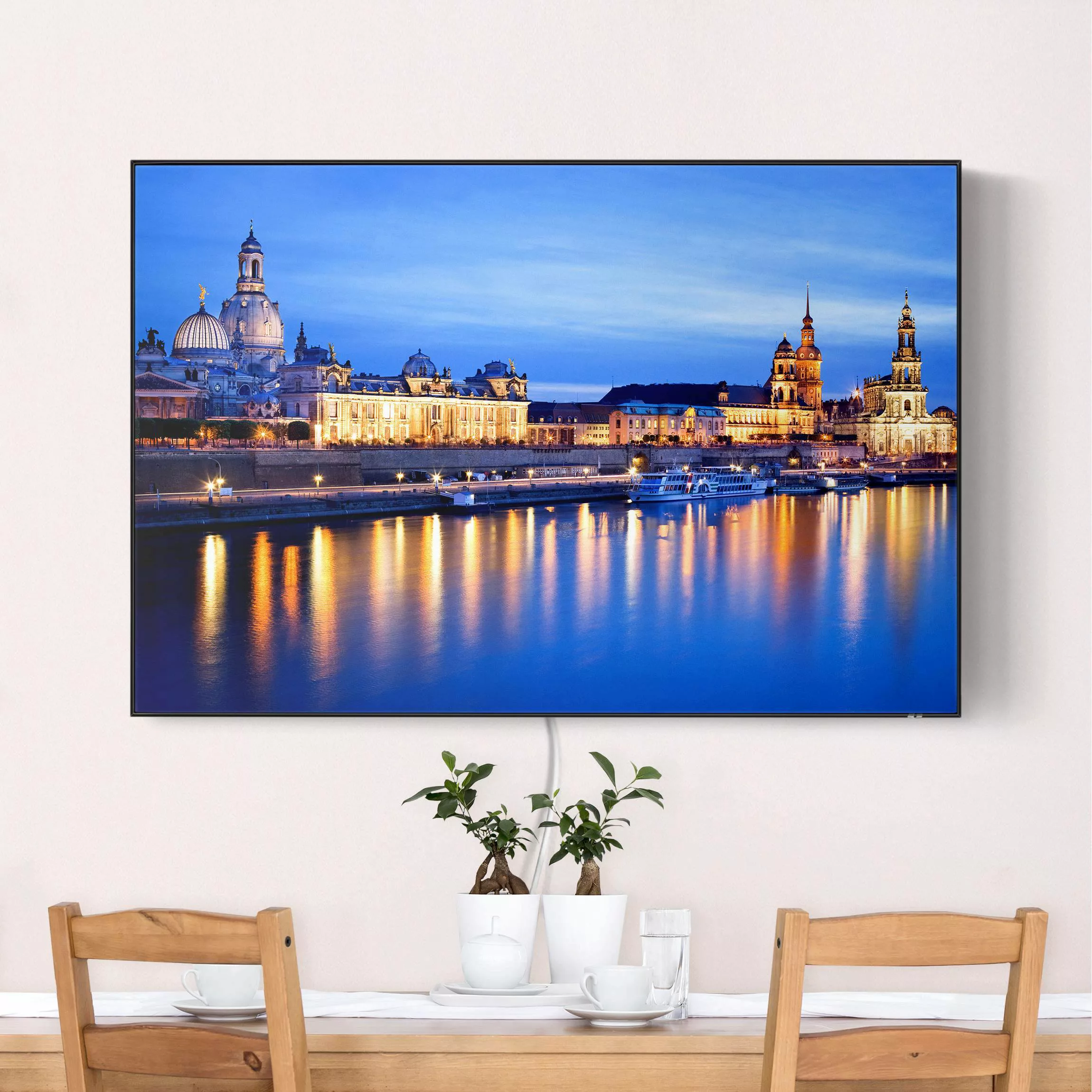 LED-Wechselbild Canaletto-Blick bei Nacht günstig online kaufen