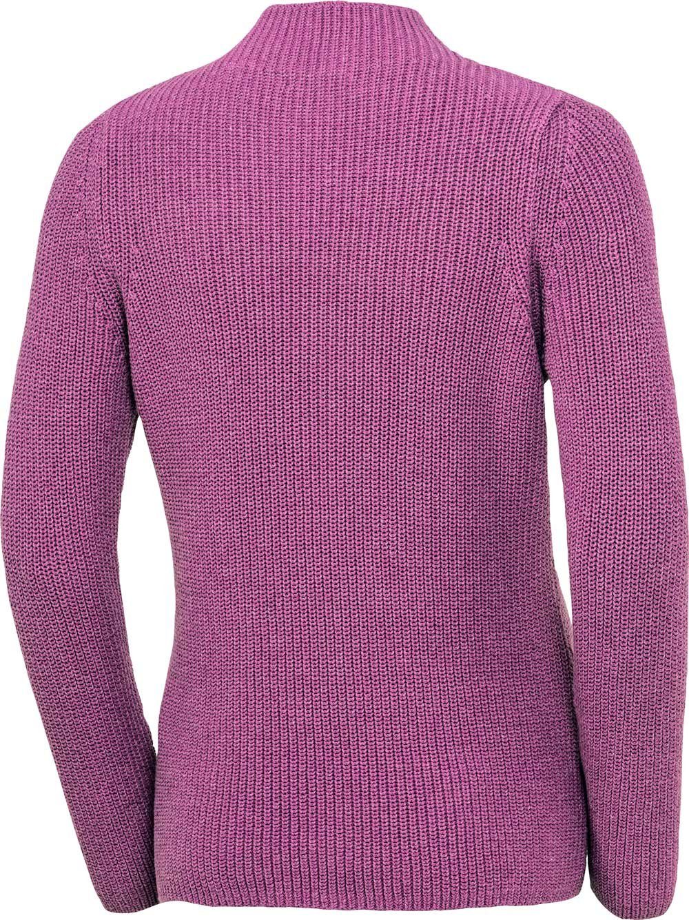 Emilia Parker Stehkragenpullover mit effektvollem Patentstrick günstig online kaufen