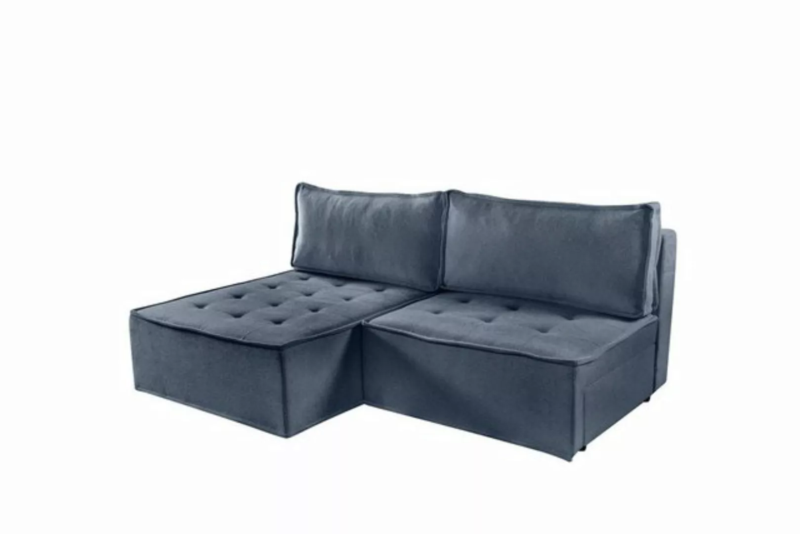 Fun Möbel Ecksofa Schlafsofa AMALIA Stoff Raven, Rundumbezug, inkl. Bettkas günstig online kaufen