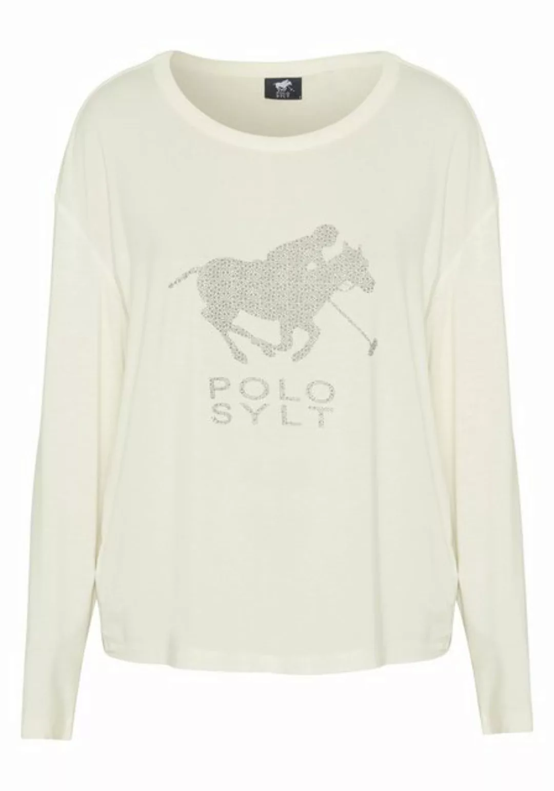 Polo Sylt Langarmshirt mit Logo-Motiv und -Schriftzug günstig online kaufen