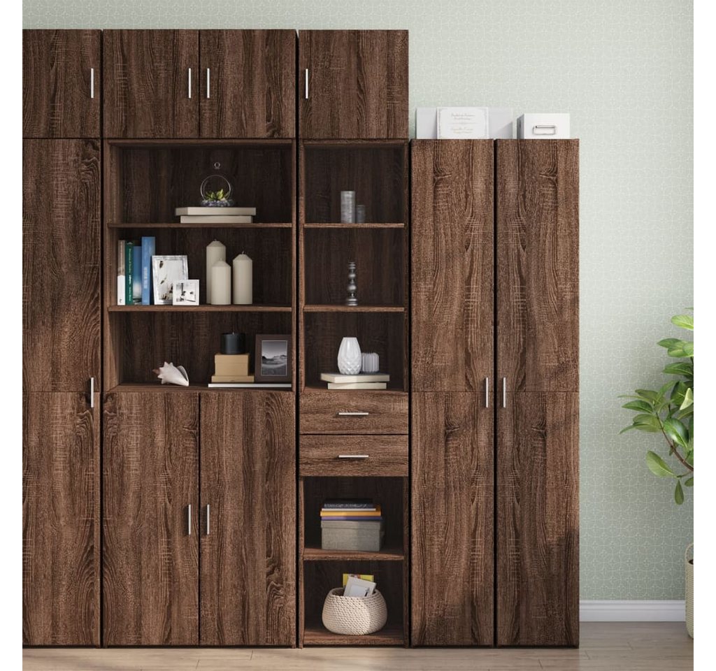 vidaXL Schrankmodule Hochschrank Schmal Eichen-Optik 40x42,5x225 cm Holzwer günstig online kaufen