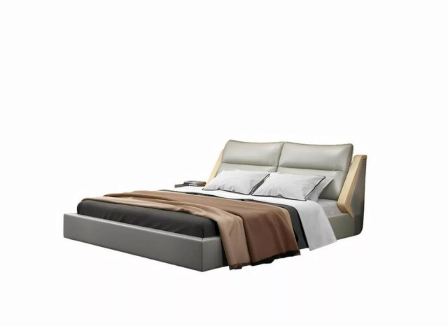 Xlmoebel Bett Hochwertiges Holzbett im Luxus-Schlafzimmer-Design, Doppelbet günstig online kaufen