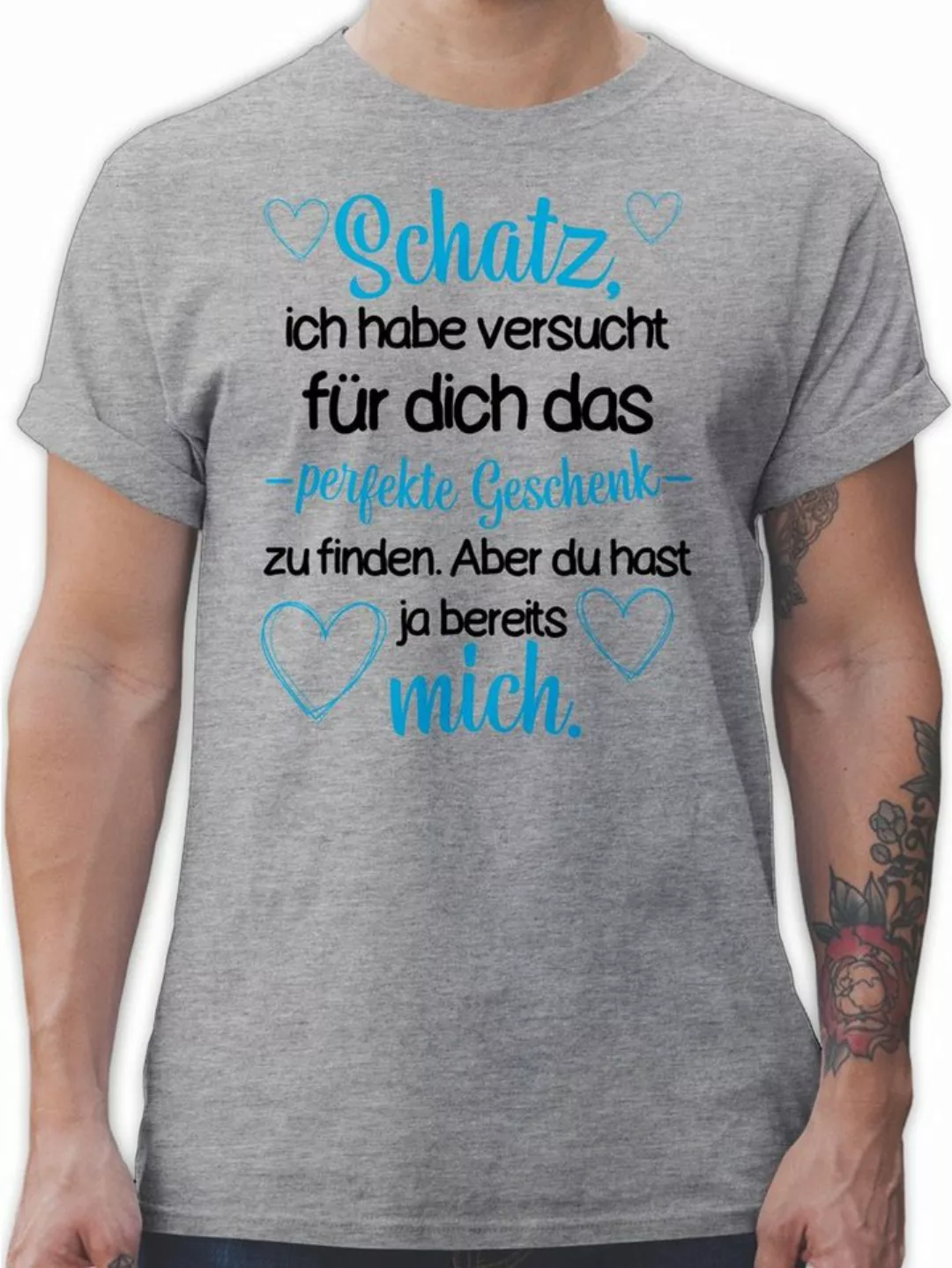 Shirtracer T-Shirt Perfekte Geschenk zu finden Valentinstag Weihnachten Par günstig online kaufen