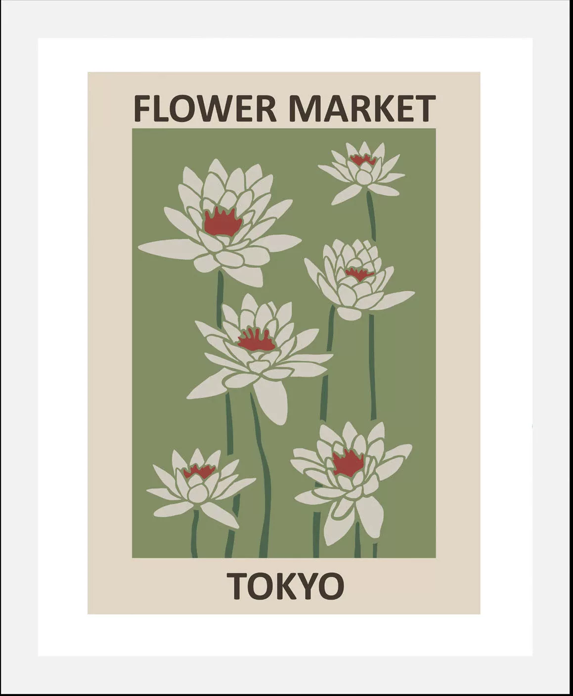 queence Bild »Tokyo«, Blumen, (1 St.), gerahmt günstig online kaufen