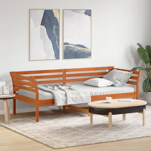 vidaXL Gästebett vidaXL Gästebett Tagesbett Wachsbraun 90x200 cm Massivholz günstig online kaufen