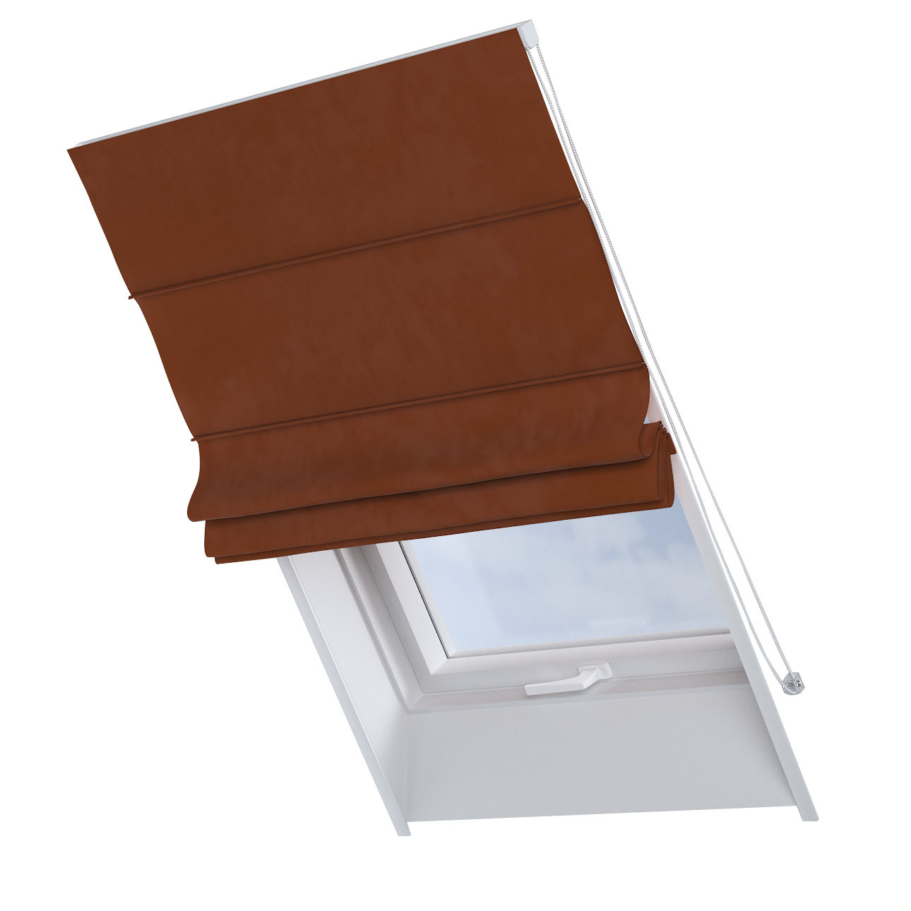 Dekoria Dachfenster-Raffrollo Rimini, braun-karamell, 50 x 60 cm günstig online kaufen
