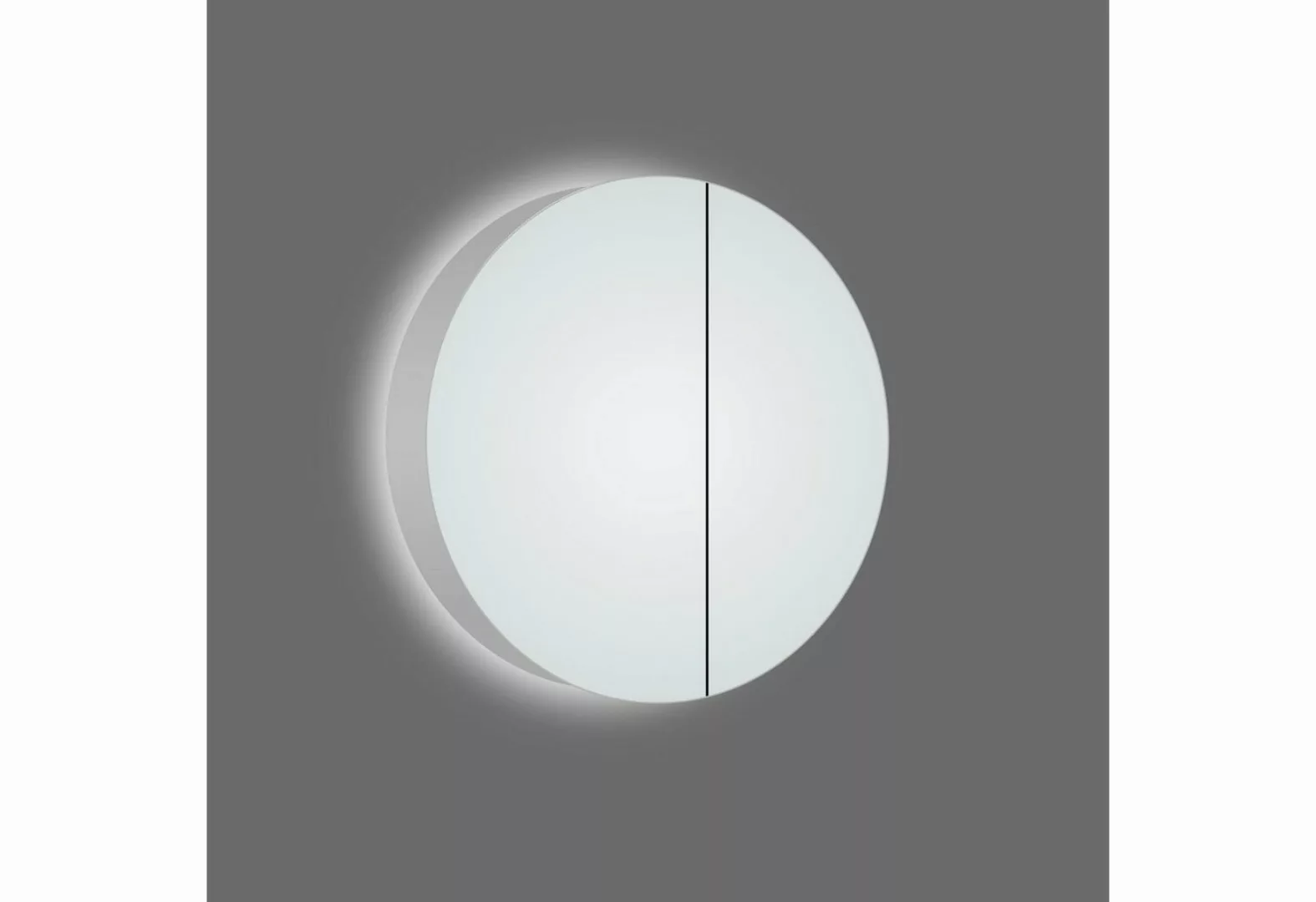 Talos Badezimmerspiegelschrank Ø: 60 cm, LED-Beleuchtung, aus Aluminium und günstig online kaufen