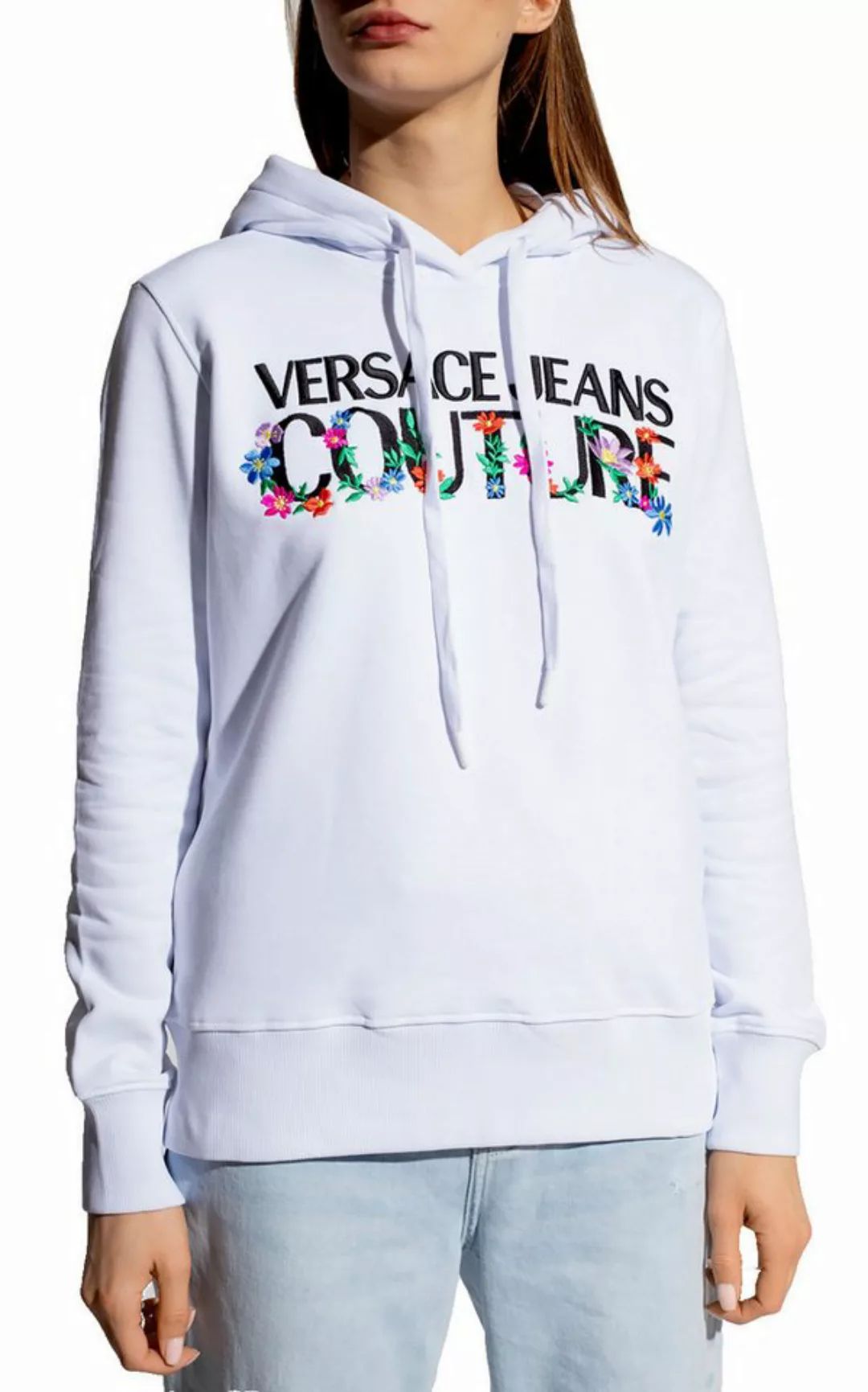 Versace Jeans Couture Hoodie Kapuzen Sweatshirt Hoodie Floral Stickerei Pul günstig online kaufen