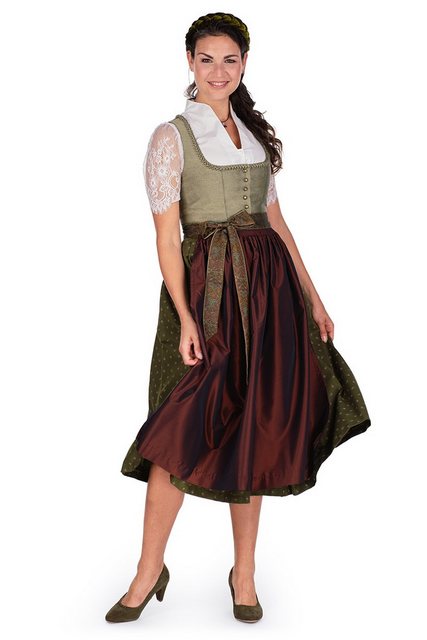 Hammerschmid Dirndl Dirndl lang 2tlg. - PILLERSEE - helloliv/oliv/rost günstig online kaufen