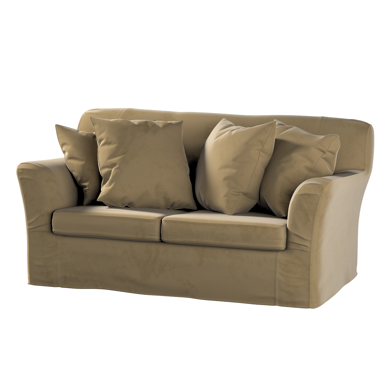 Bezug für Tomelilla 2-Sitzer Sofa nicht ausklappbar, hellbraun, Sofahusse, günstig online kaufen