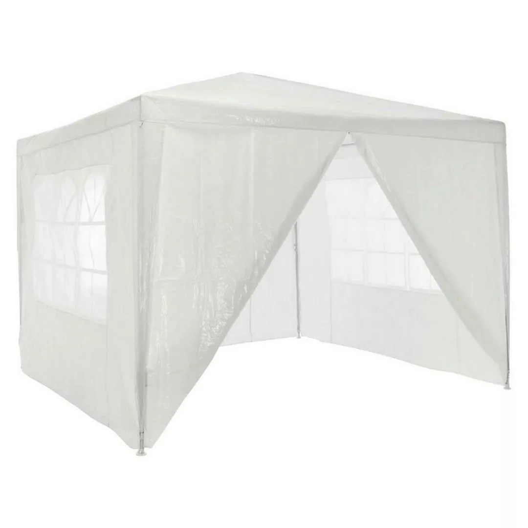 VCM Pavillon 3x3 m in weiß PE Plane 4 Seitenteile Partyzelt Gartenzelt Sonn günstig online kaufen