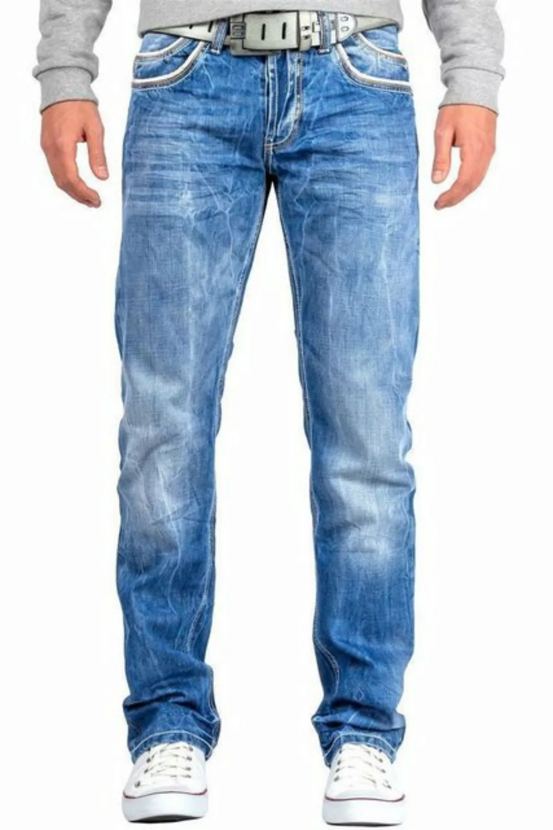 Cipo & Baxx Regular-fit-Jeans Hose BA-C0595 W30/L30 (1-tlg) Stonewashed Eff günstig online kaufen