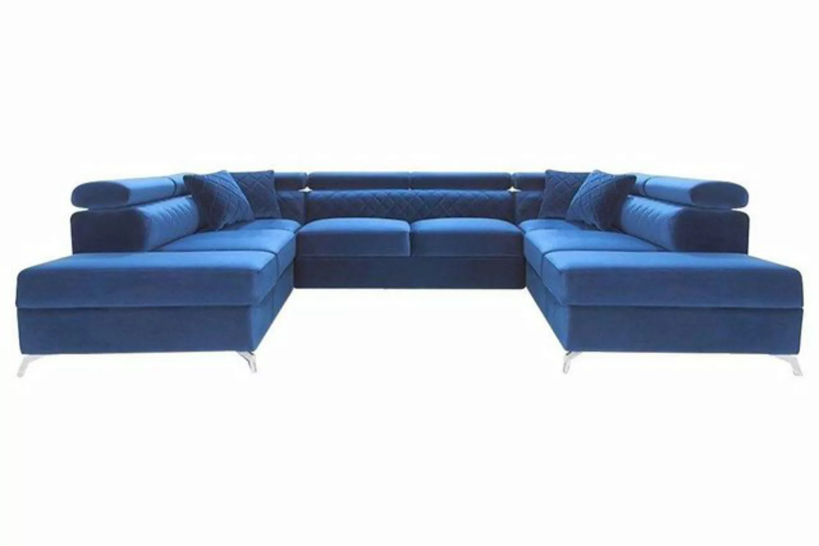 JVmoebel Ecksofa Wohnlandschaft Bettfunktion Stoff Ecksofa U-Form Couch, Ma günstig online kaufen