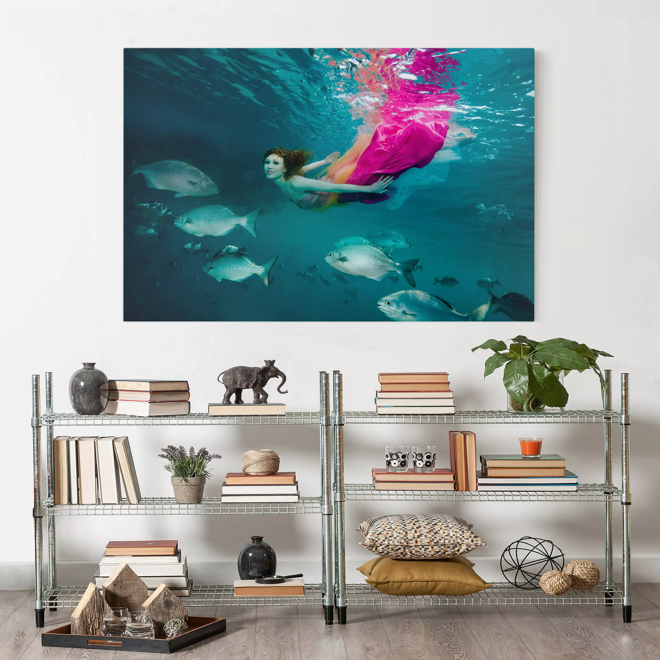 Leinwandbild Akt & Erotik - Querformat Underwater Beauty günstig online kaufen