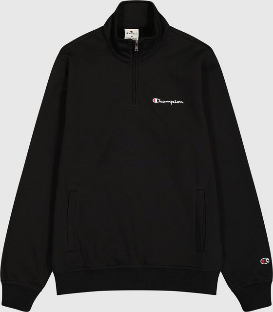 Champion Sweatshirt Half Zip Sweatshirt mit Logo - Schwarz günstig online kaufen