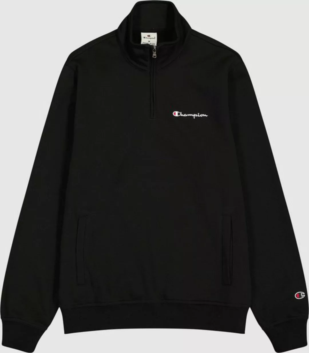 Champion Sweatshirt Half Zip Sweatshirt mit Logo - Schwarz günstig online kaufen