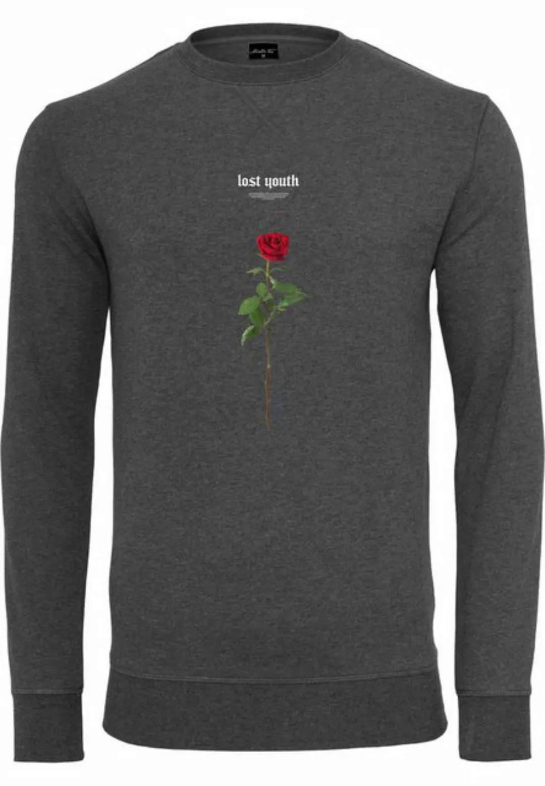 MisterTee Rundhalspullover MisterTee Herren Lost Youth Rose Crewneck (1-tlg günstig online kaufen