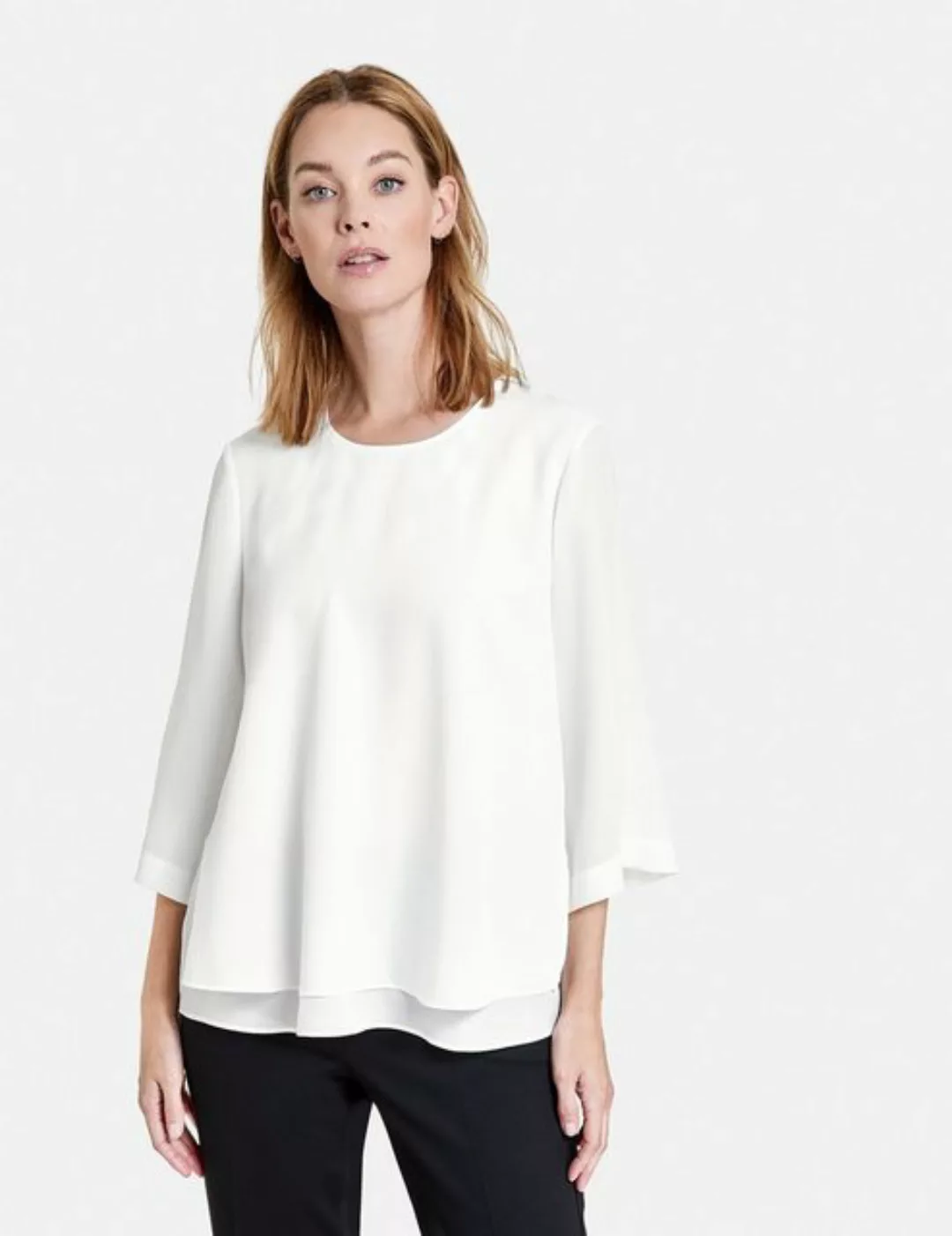 GERRY WEBER Klassische Bluse 3/4 Arm Bluse im Lagenlook günstig online kaufen