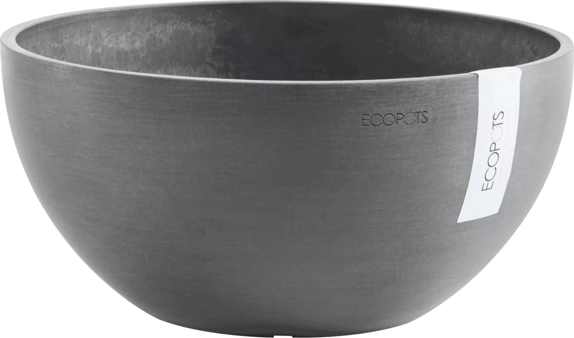 Ecopots Pflanzschale Brüssel Ø 30 cm Grau günstig online kaufen