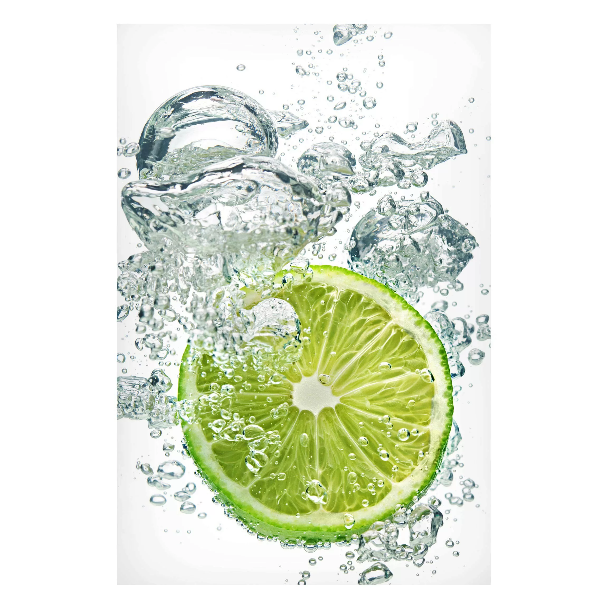 Magnettafel Küche - Hochformat 2:3 Lime Bubbles günstig online kaufen